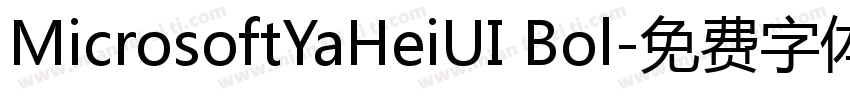 MicrosoftYaHeiUI Bol字体转换